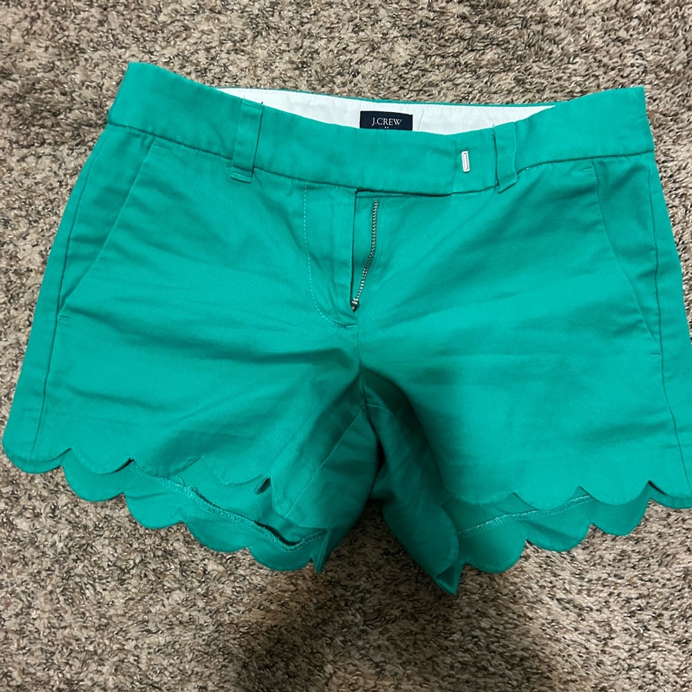 J crew Scalloped shorts